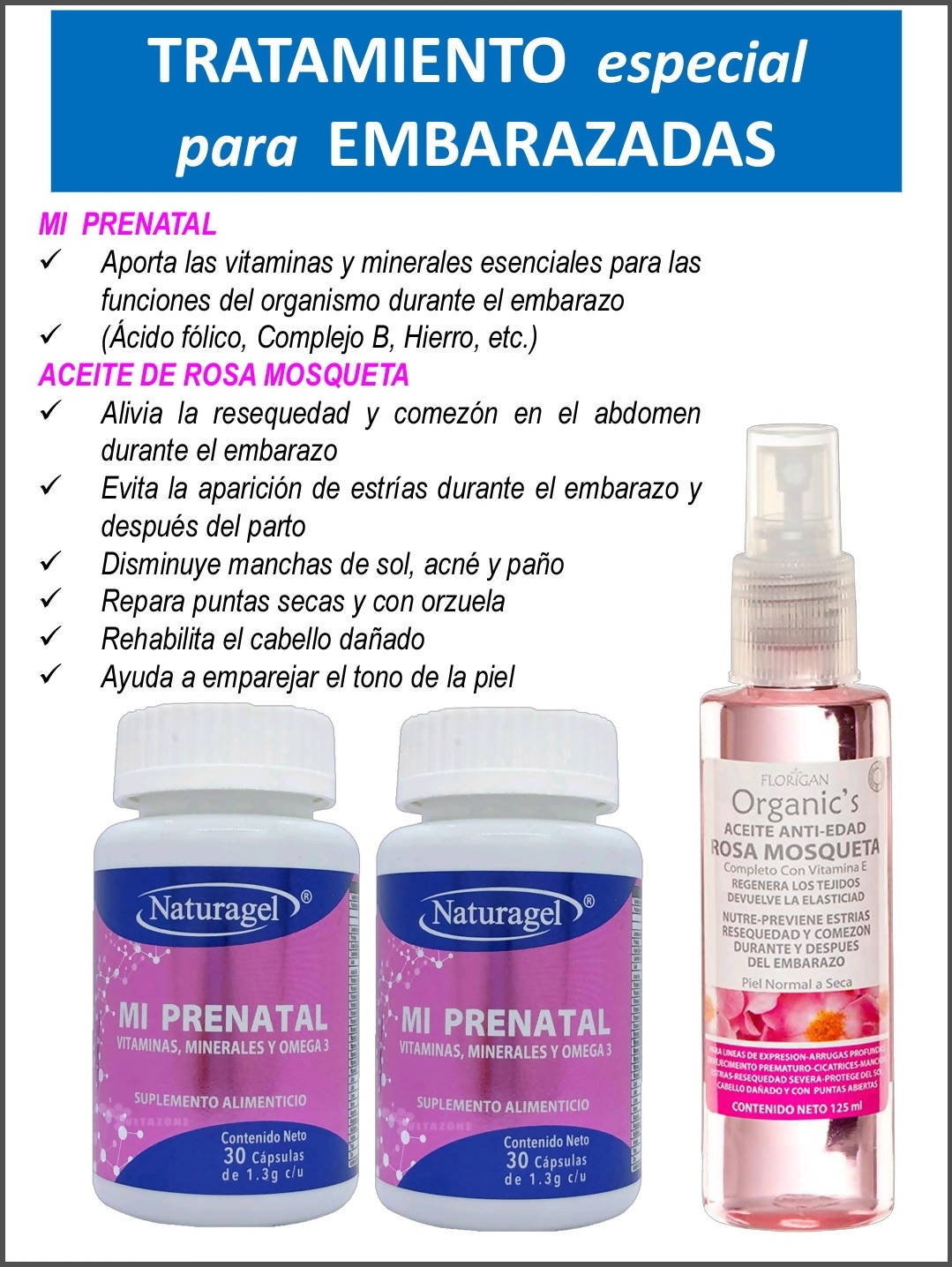 vitaminas para el embarazo.