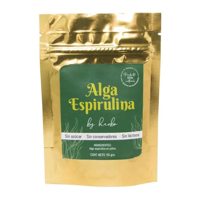 Alga espirulina 50 g de Golden Milk By Herbo