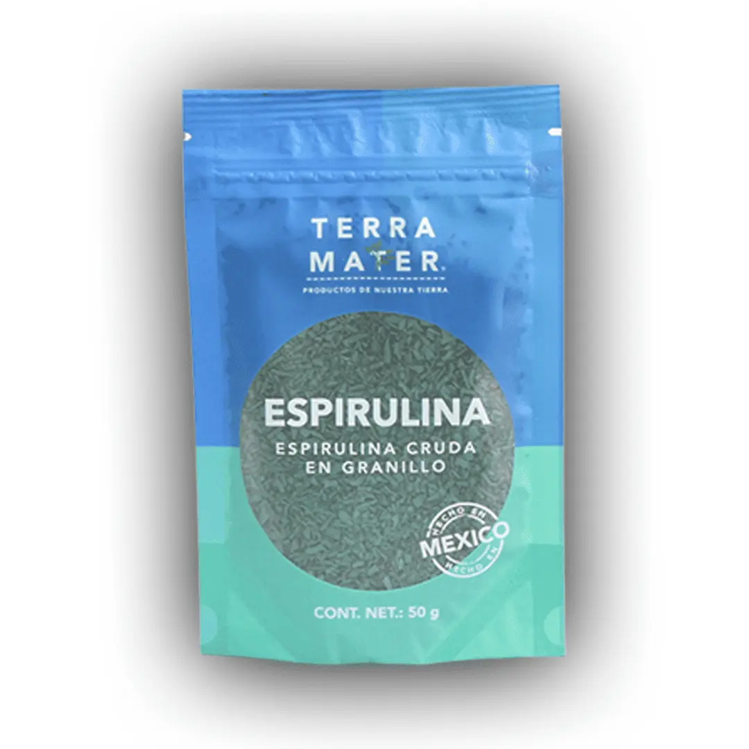 Espirulina cruda en granillo de Terra Mater Superfoods