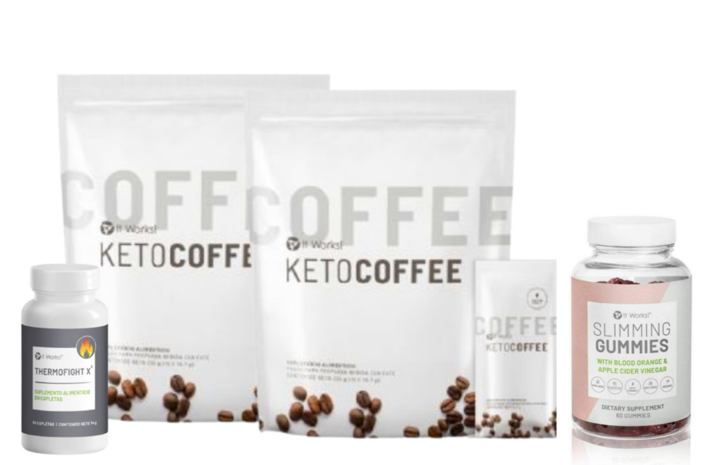 PAQ. 2 Keto coffe , 1 Thermofight x y 1 Skny Gummies What The Health