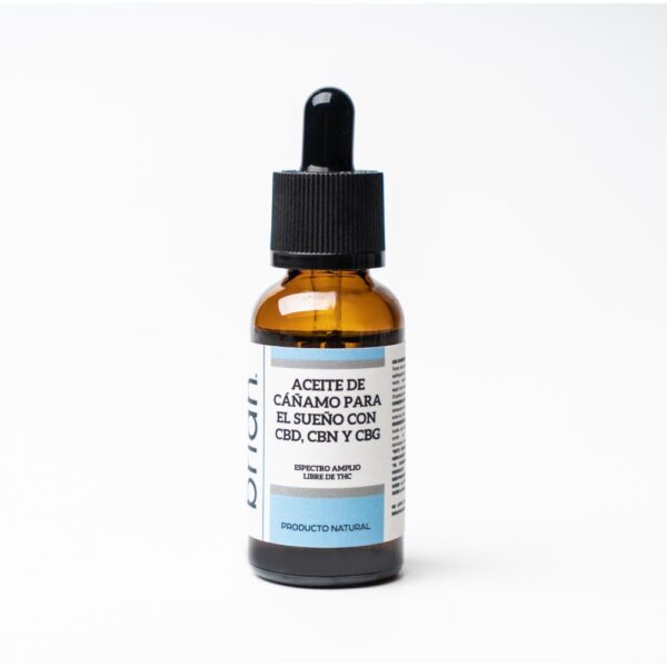 Aceite para salud del sueño con CBD espectro amplio + CBG + CBN 500 mg | 30 ml - Encuéntralos en What the health! La tienda online de Salud y Bienestar