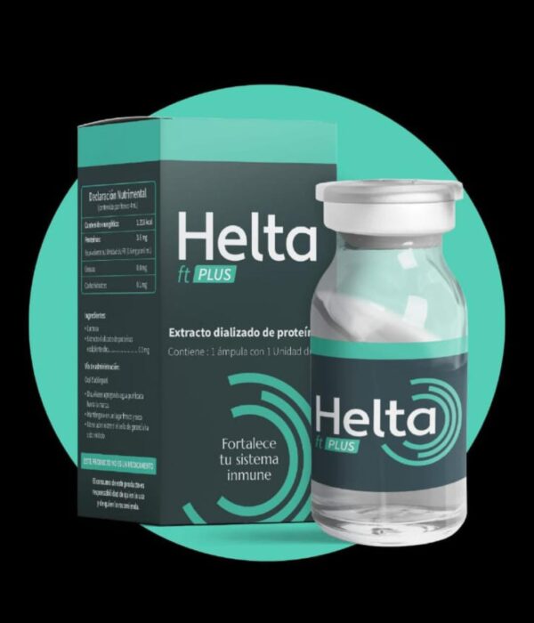 Helta ft Plus es un factor de transferencia que activa las defensas naturales del cuerpo, previniendo y disminuyendo el desarrollo de virus y bacterias