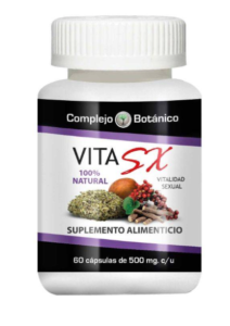 Envase de Vita SX de complejo botánico