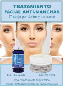 Envases tratamiento facial antimanchas con leche de burra