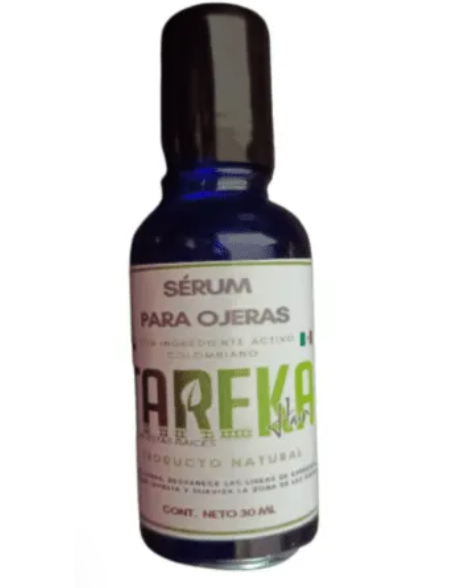 Envase de vidrio sérum para ojeras de Tareka