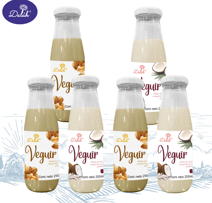 Botellas de Veguir de Dalúh alimentos saludables