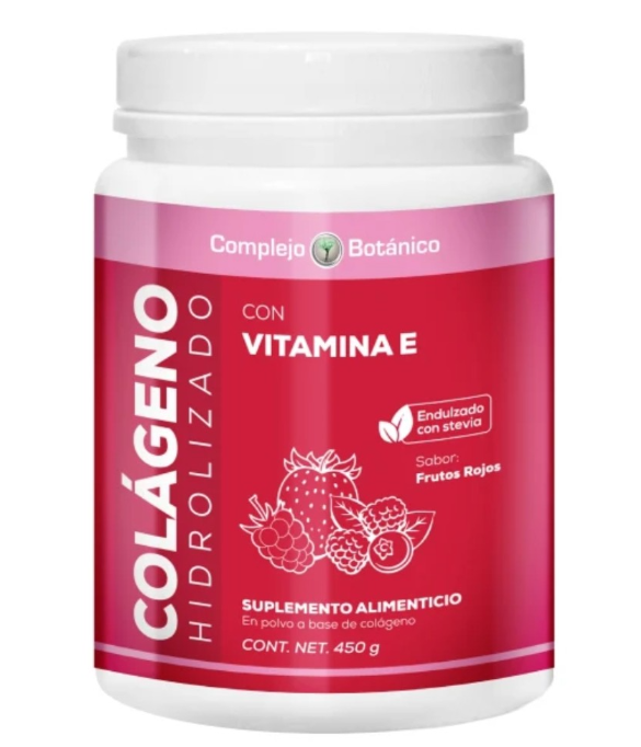 Envase de colágeno hidrolizado con vitamina E de Complejo Botánico