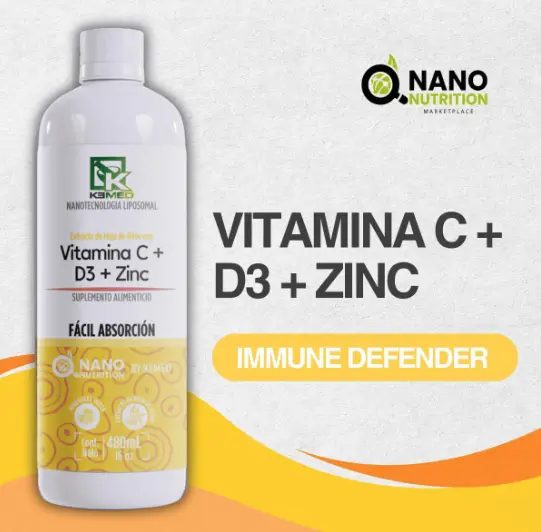 Vitamina C D3 y zinc de Nanonutrition Marketplace