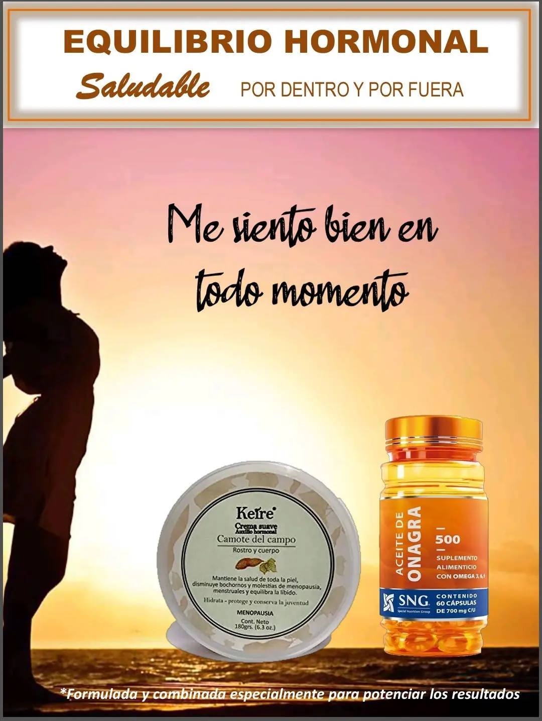 Pack de crema Kêré y aceite de onagra de New Pretty