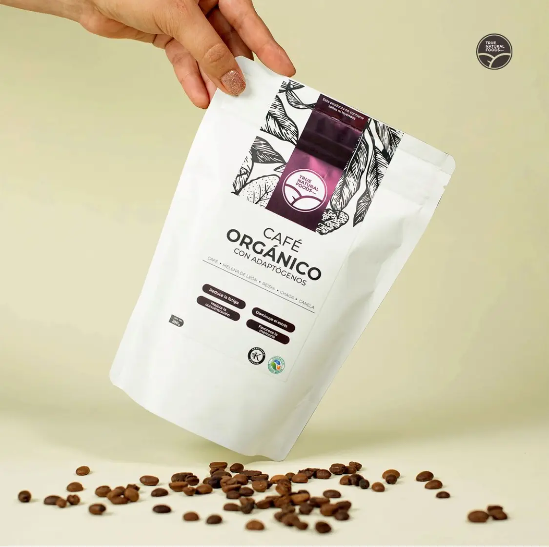 Café orgánico con canela y hongos adaptógenos de True Natural Foods