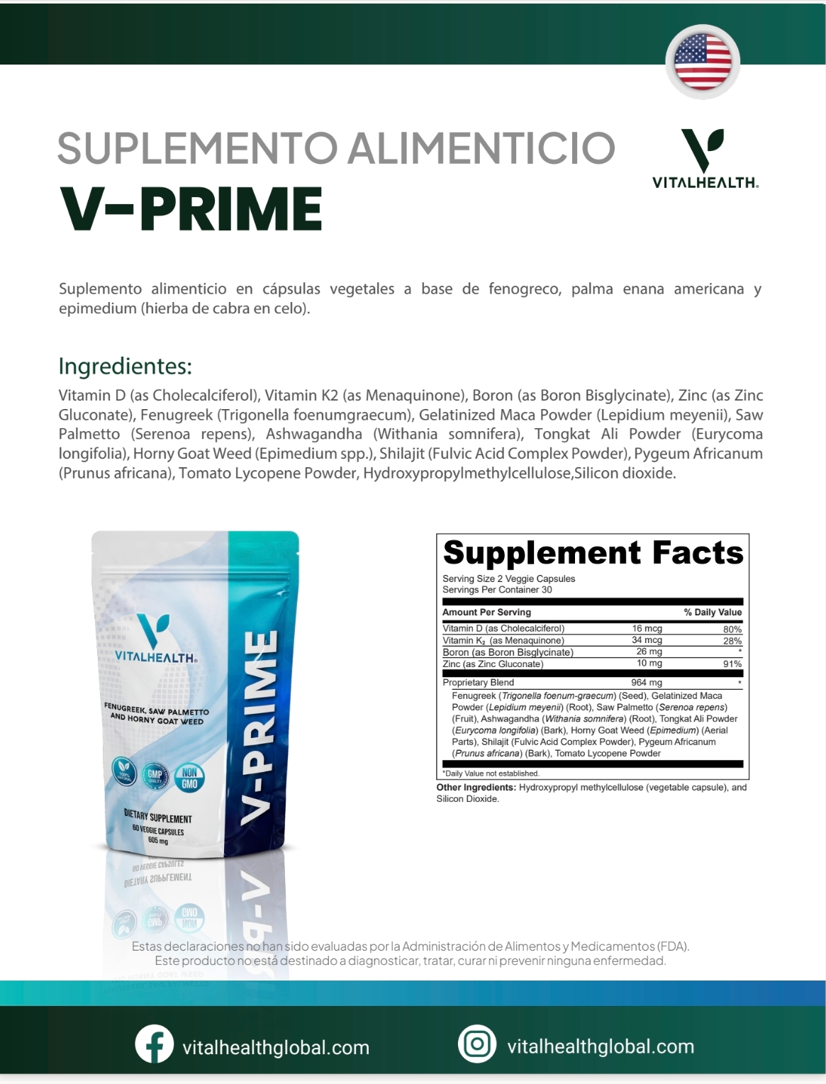 Ficha tecnica V-PRIME