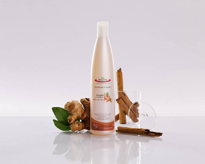 Shampoo capilar con jengibre y canela bio&fem 500ml