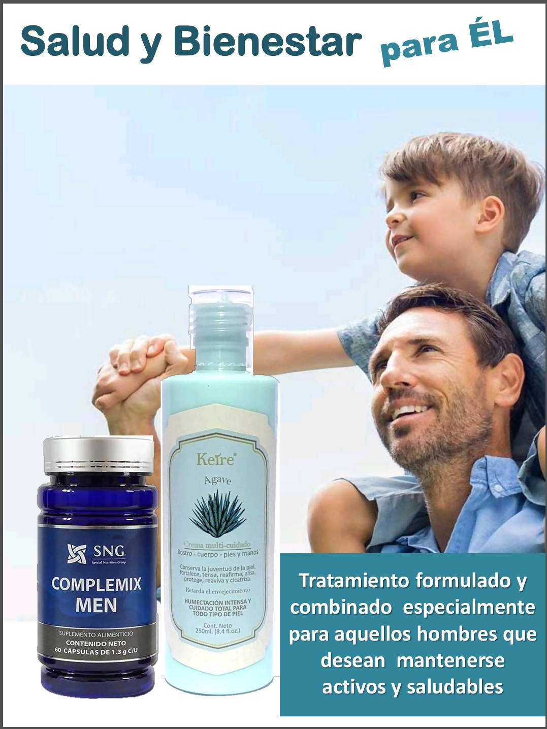 Salud y bienestar para él