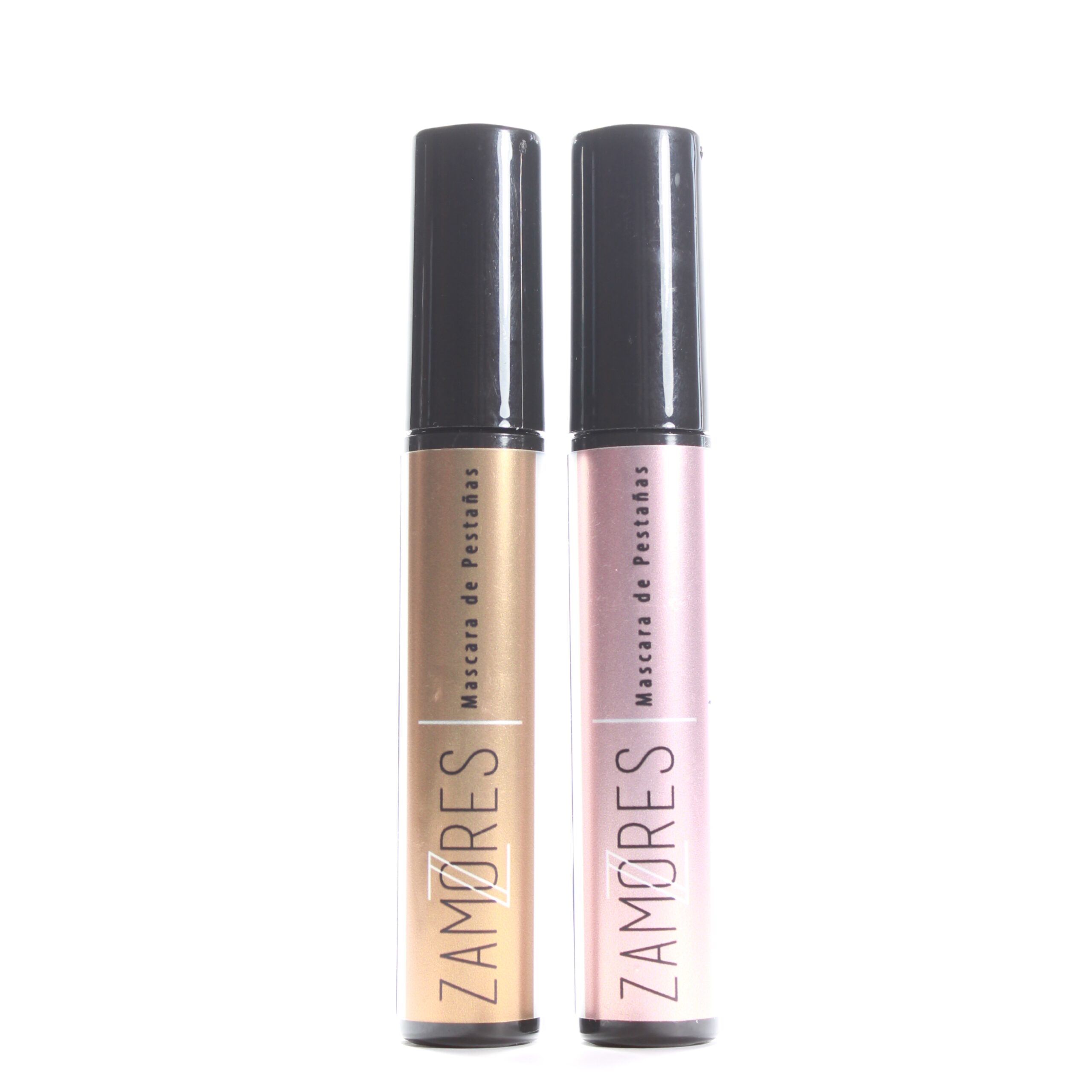 Duo de mascara para pestañas engrosadora y de cafeína zamores