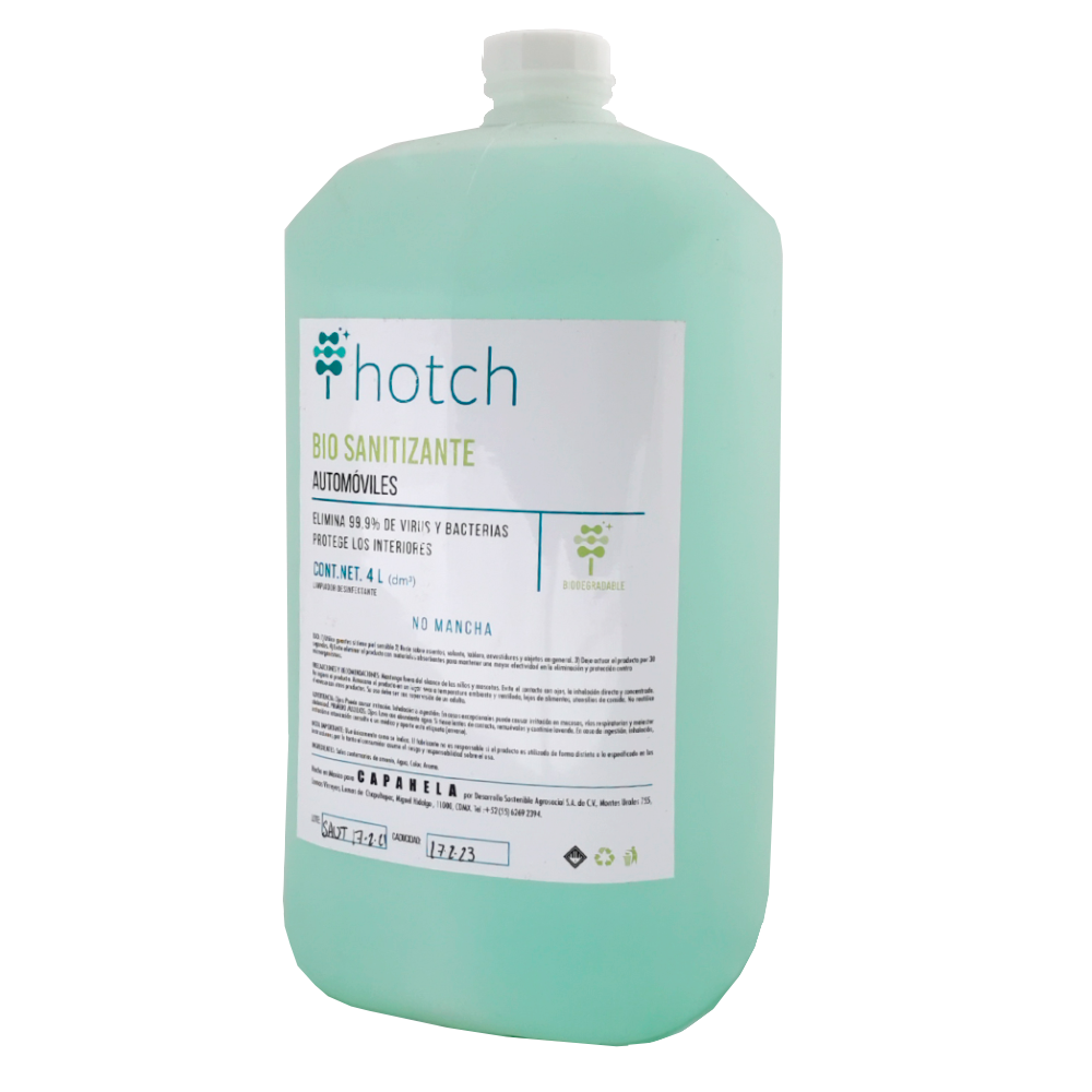 Bio sanitizante automóviles 4l