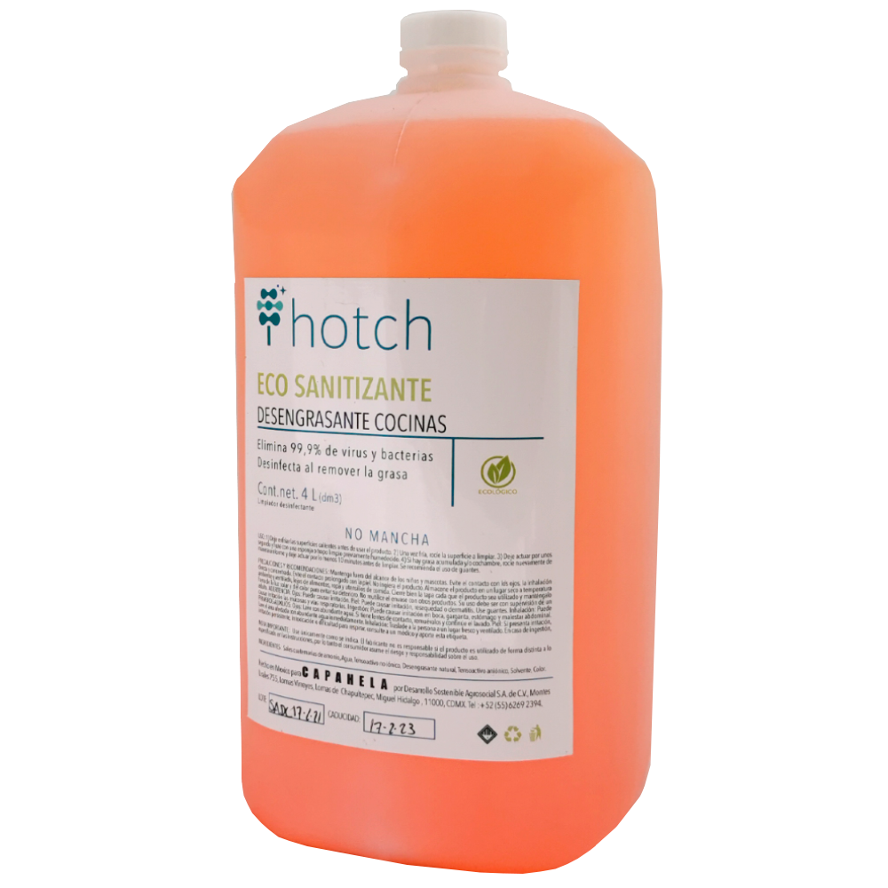 Eco desengrasante sanitizante cocinas 4l