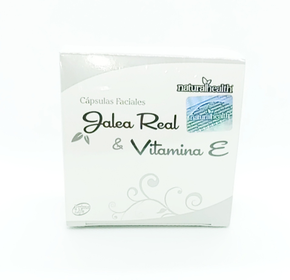 Capsulas faciales de jalea real y vitamina e