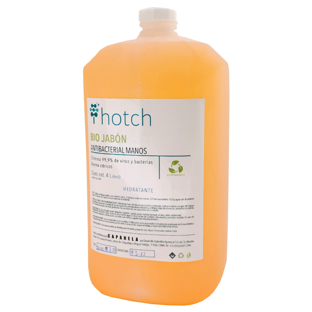 Bio jabón antibacterial manos (cítricos) 4l