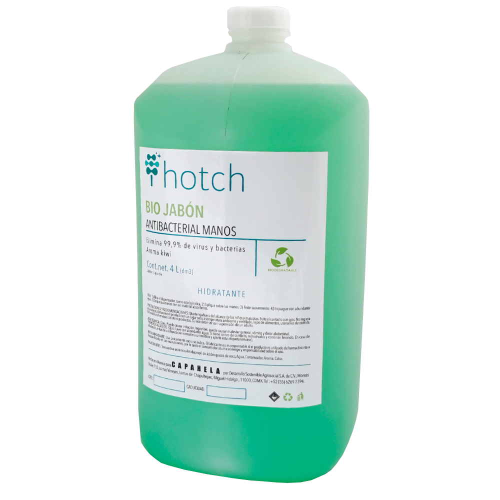 Bio jabón antibacterial manos (kiwi) 4l