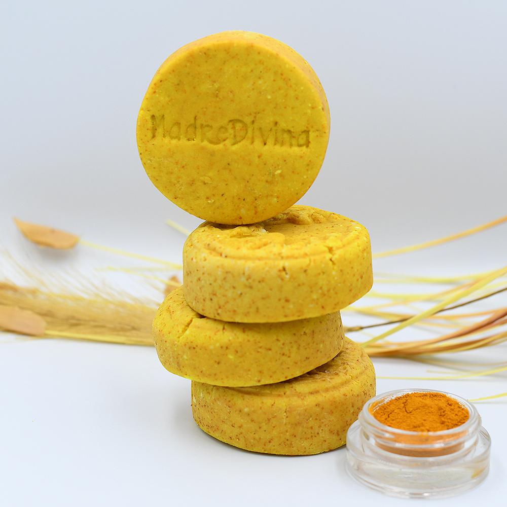 Shampoo sólido cúrcuma-citricos