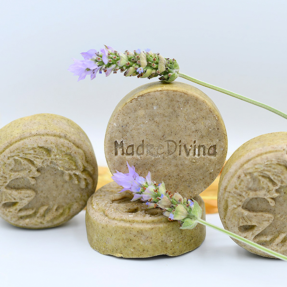 Shampoo sólido de lavanda-aceite de oliva