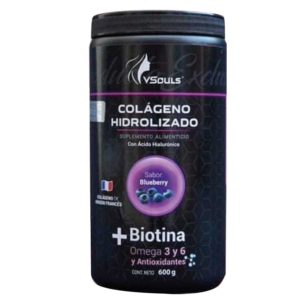 Colágeno más biotina polvo 600grs vsouls ® 600 grs