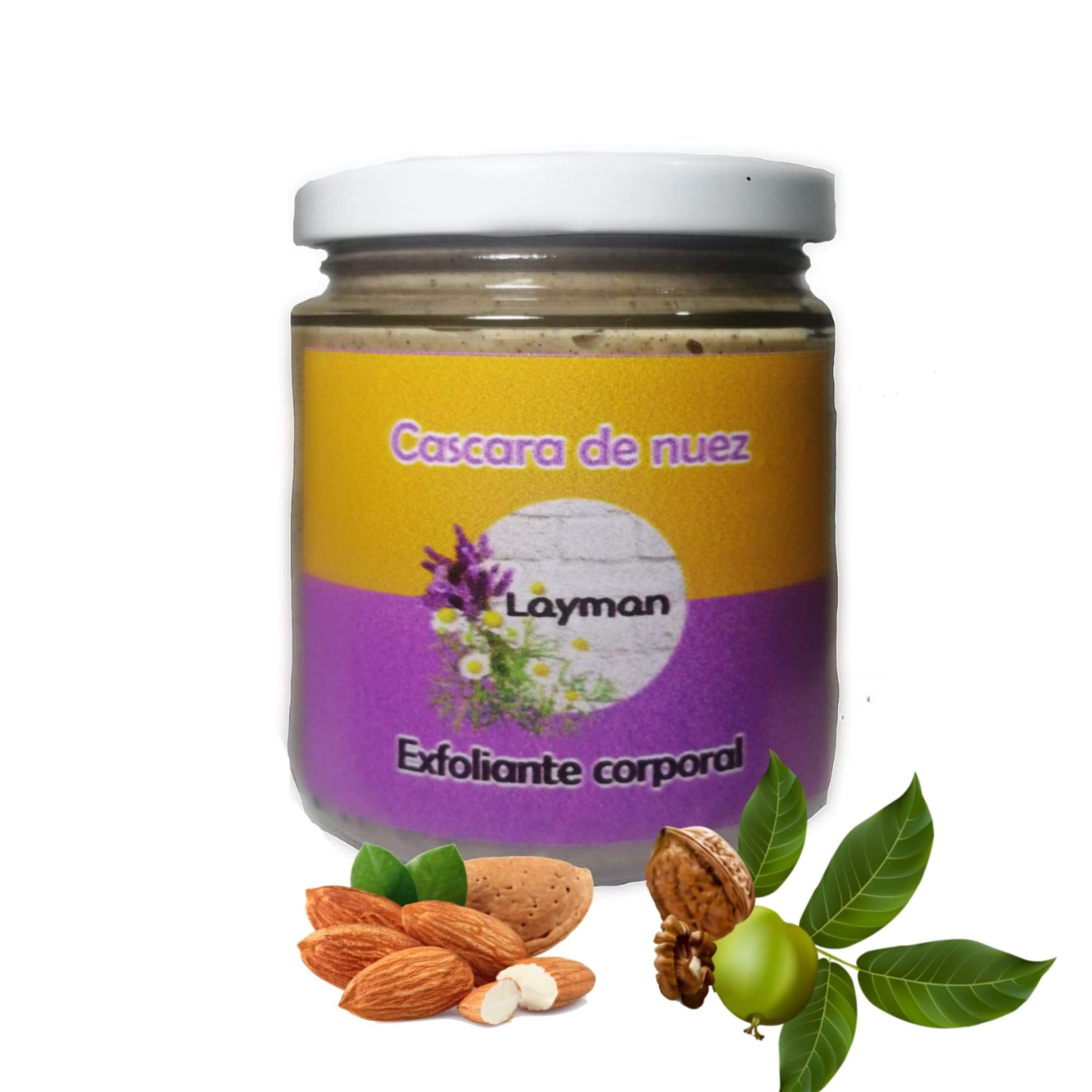 Exfoliante de cáscara de nuez.