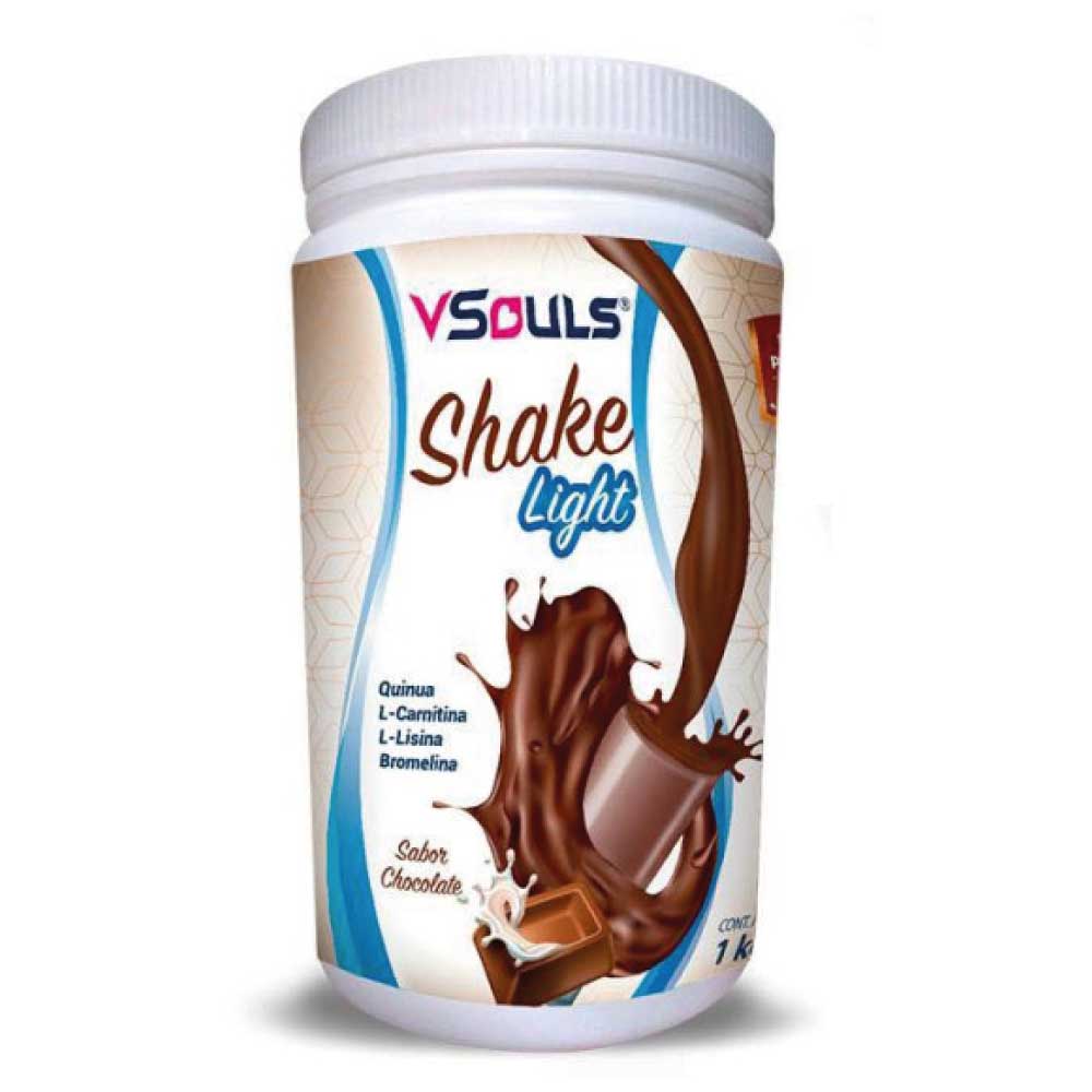 Malteada shake light vsouls sabor chocolate 1 kg