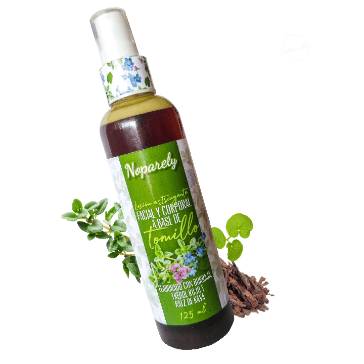 Loción astringente, facial y corporal a base de tomillo. 125 ml.