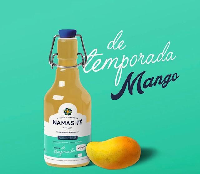 Kombucha sabor de temporada. mango 1 litro