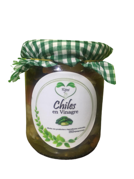 Chiles en vinagre con vegetales