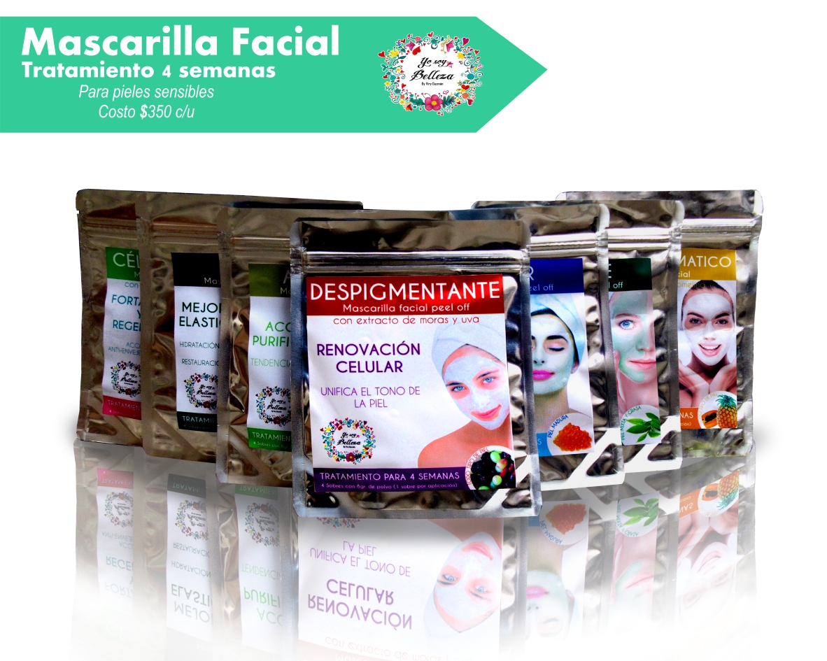kit de 7 mascarillas peel of