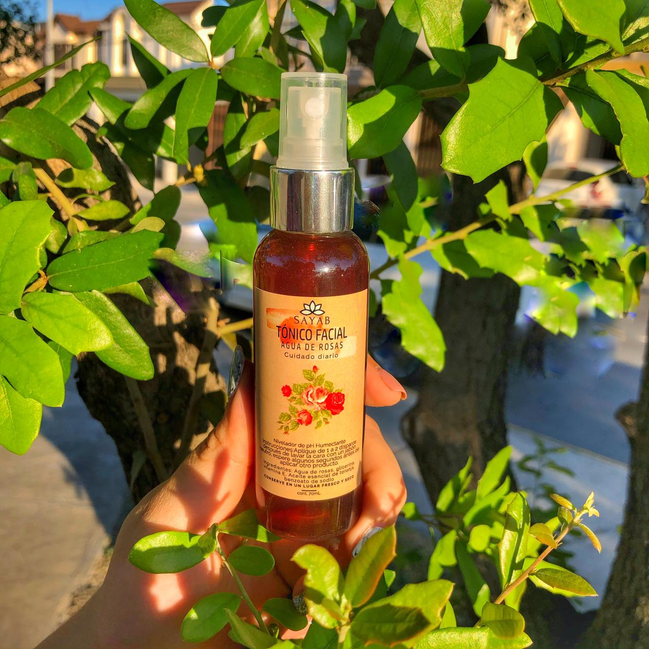Tónico facial agua de rosas