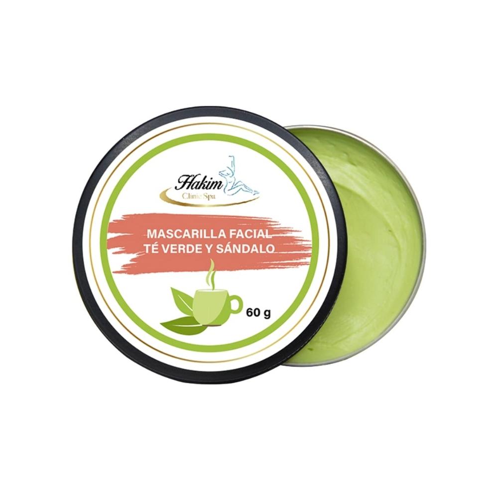 Mascarilla facial té verde y sándalo