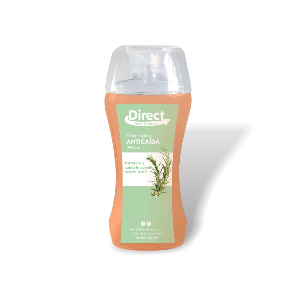 1 paquete de 3 Shampoo Anticaida Direct de 250 ml.