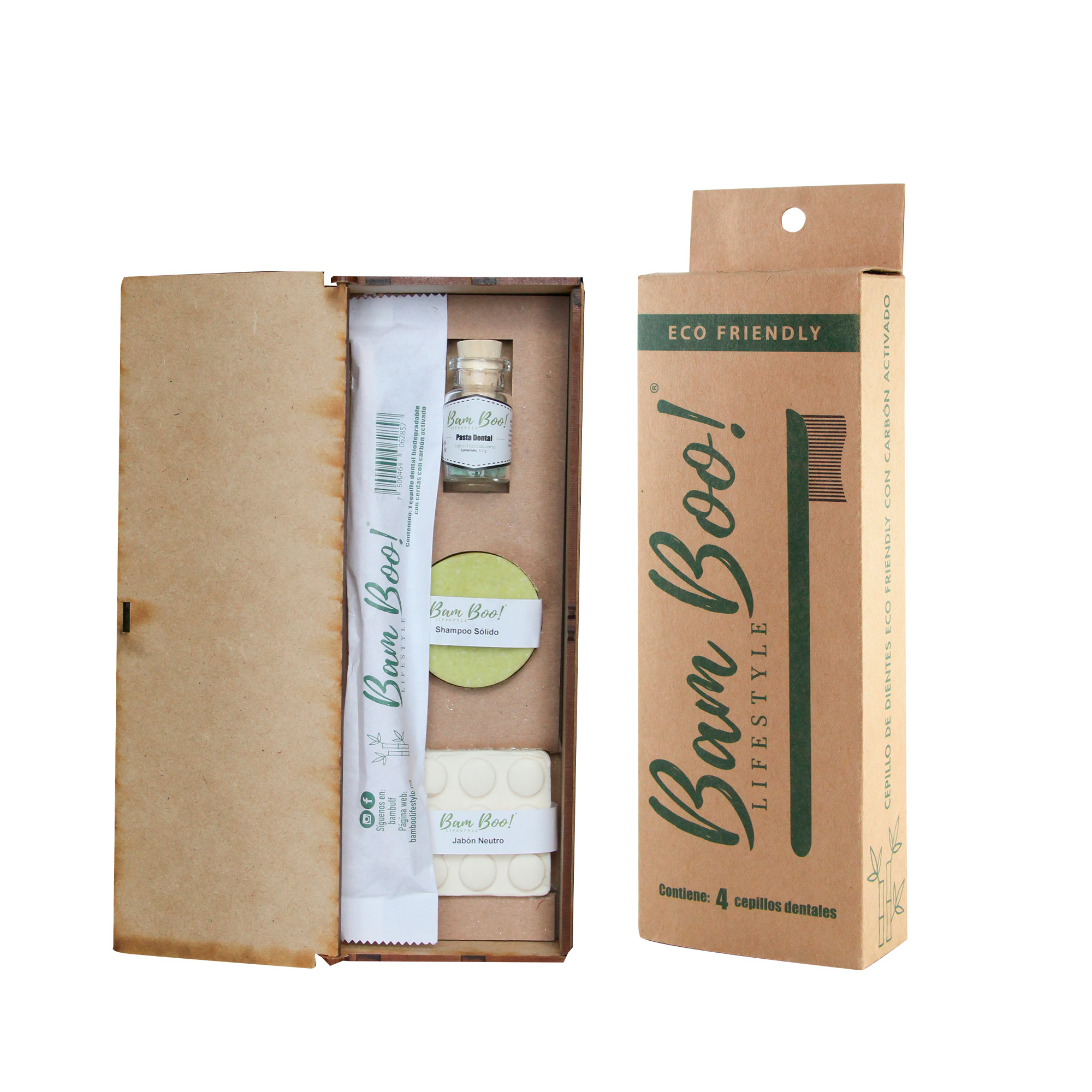 Kit de Viaje + Cepillo 4 pzas Bam Boo! Lifestyle