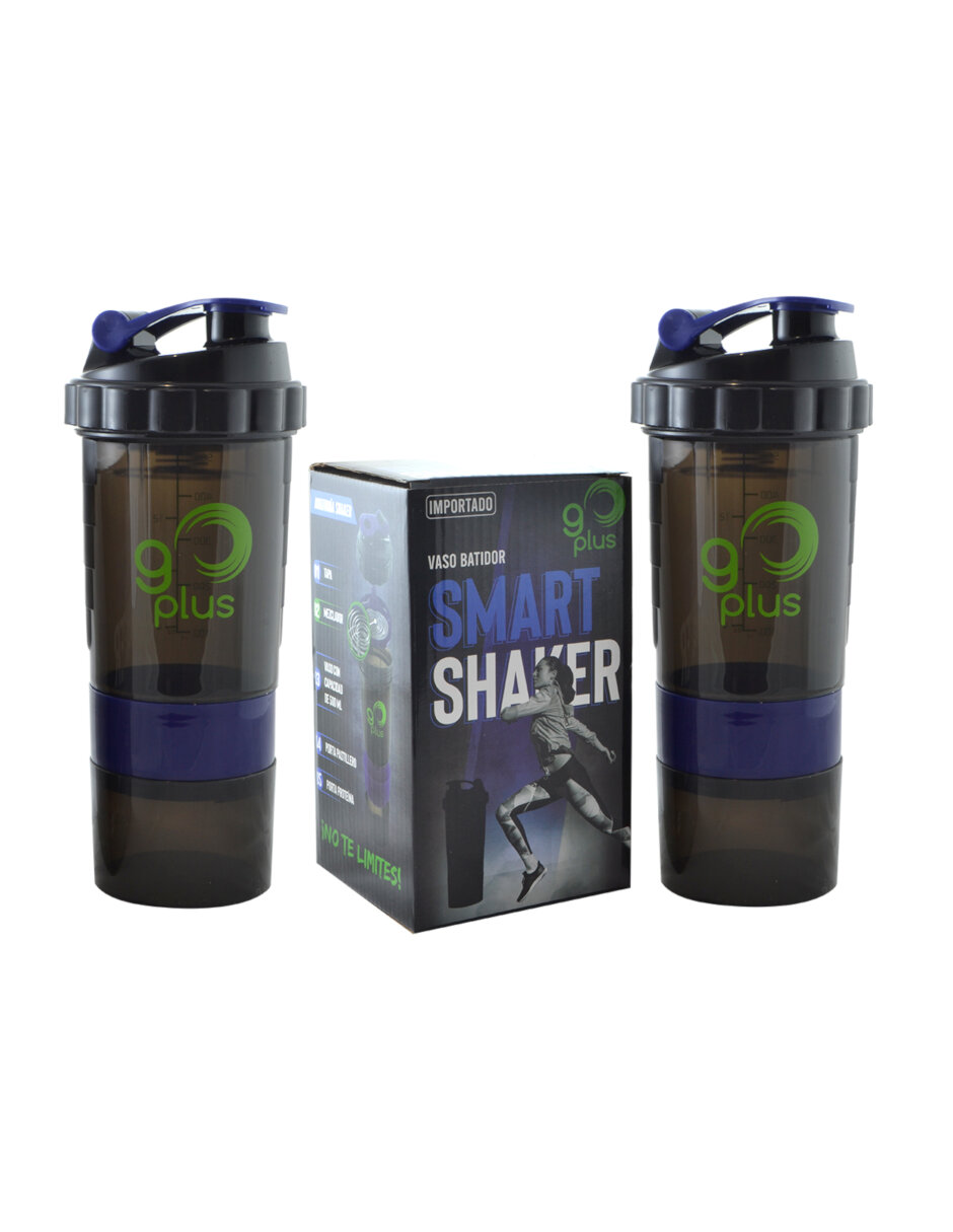 2 Smart Shaker Negro con Azul Go Plus