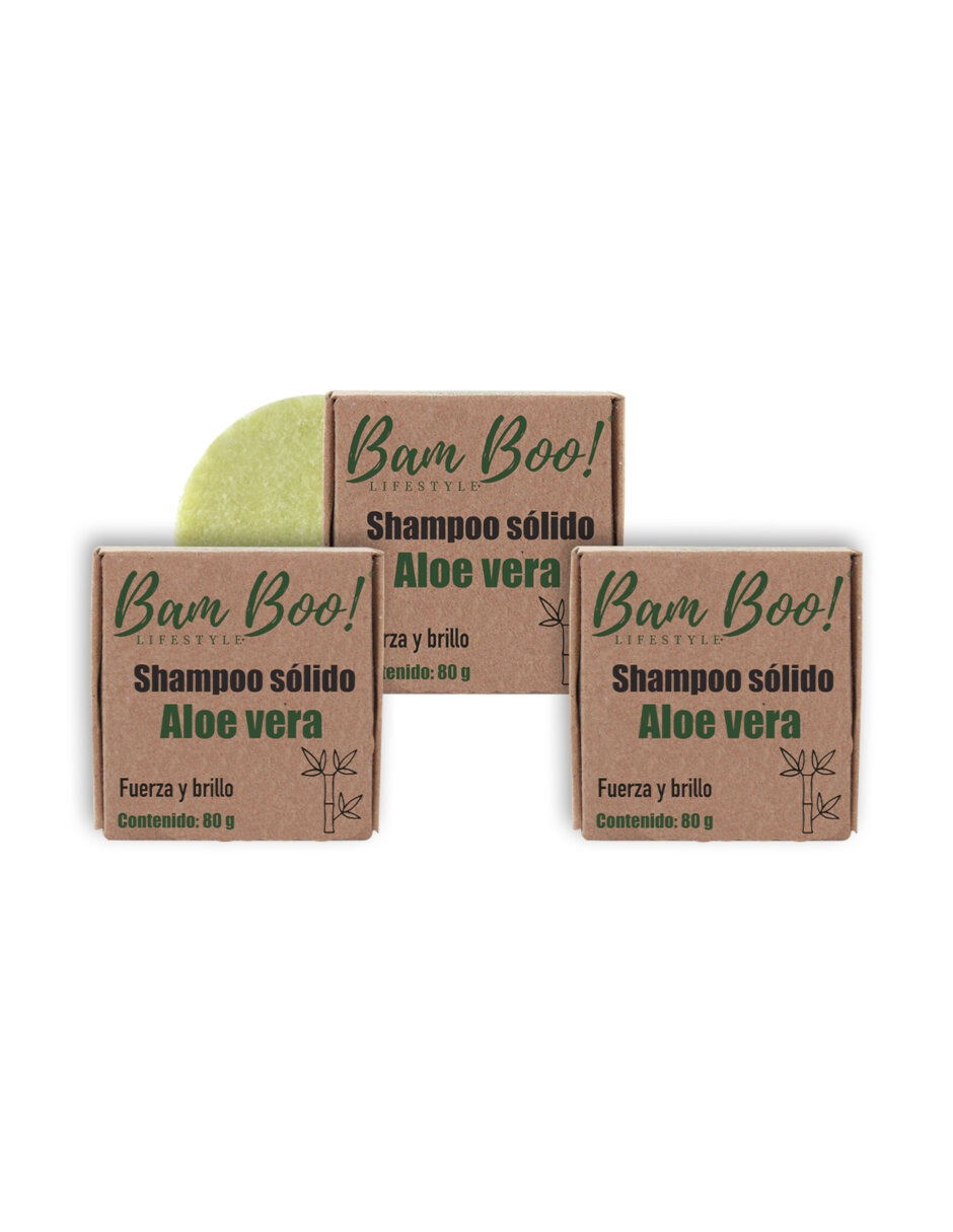 3 Shampoo Solido Aloe Vera Bam Boo! Lifestyle