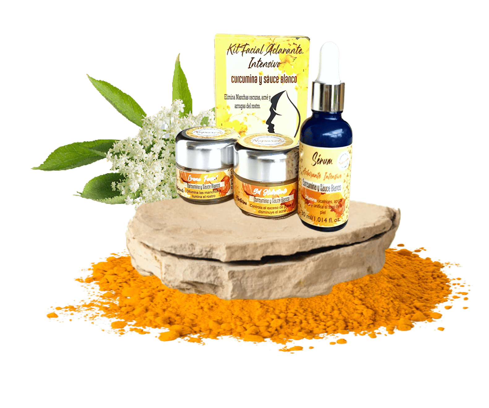 Kit Aclarante Intensivo de Curcumina y Sáuce Blanco