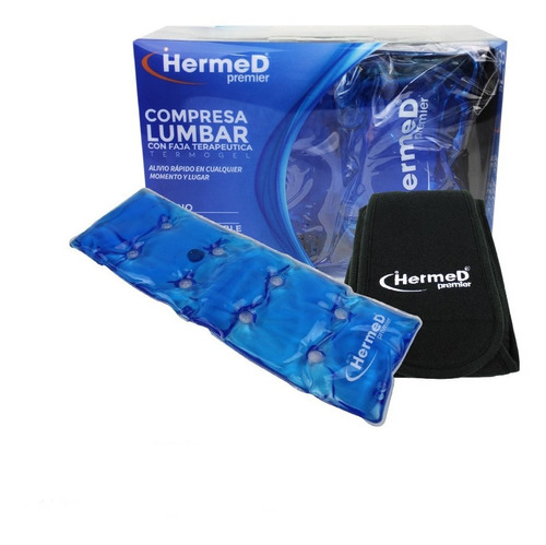 COMPRESA LUMBAR CON FAJA TERAPEUTICA