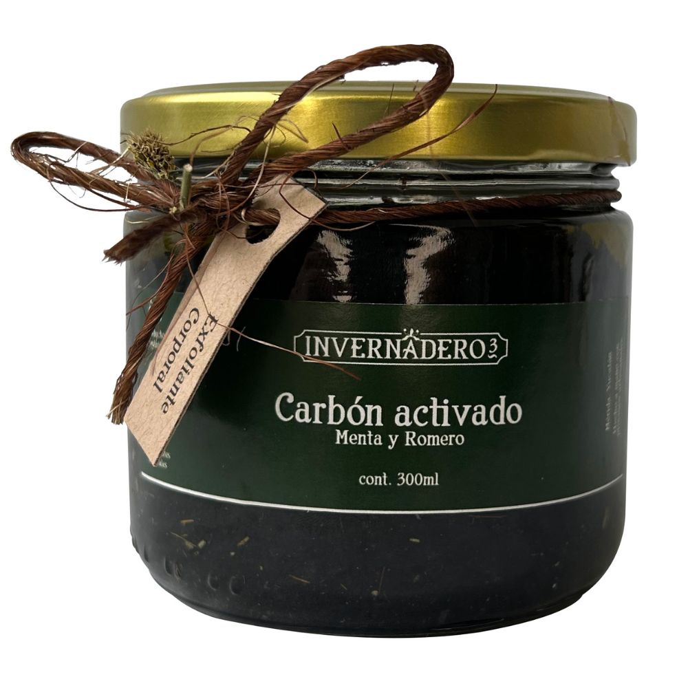 Exfoliate corporal - Carbón activado, menta y romero