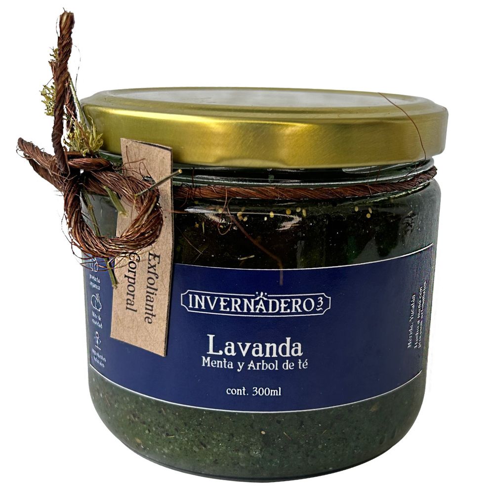 Exfoliate corporal - Lavanda, menta y árbol de té