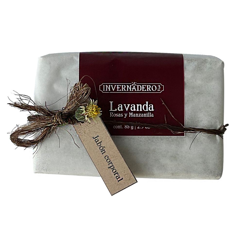 Jabón corporal lavanda, rosas y manzanilla