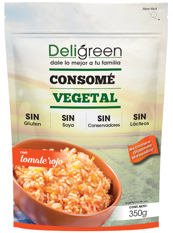 Consomé vegetal con jitomate 350g