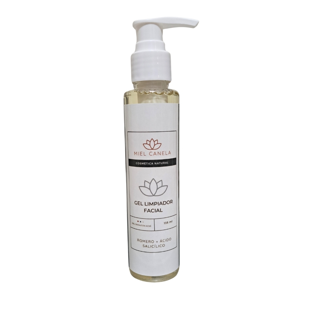 Gel Limpiador Facial De Romero + Acido Salicílico 135 Ml