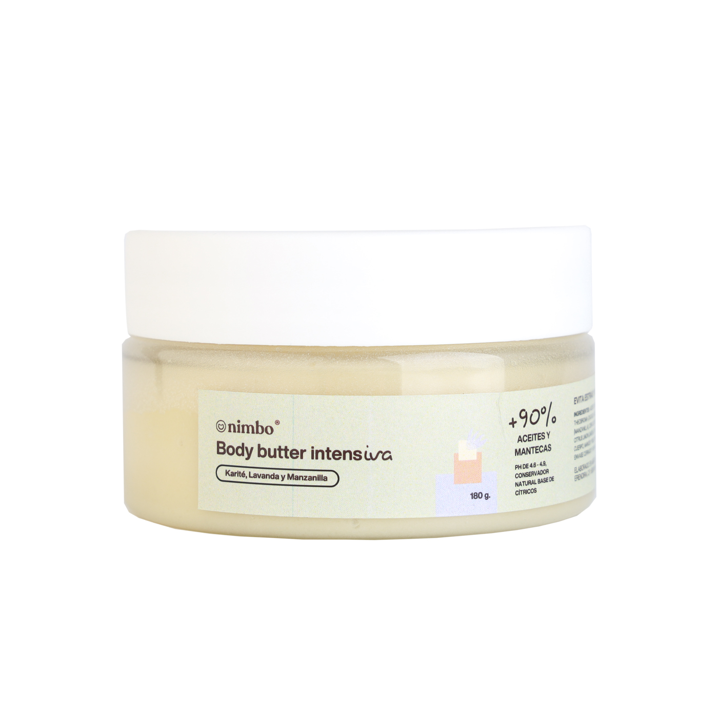 Body Butter intensiva (Mantequilla corporal) de Lavanda con Manzanilla