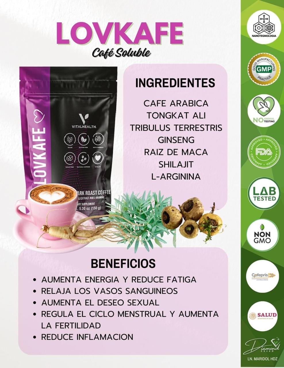 V-LOVKAFE (Café con propósito: salud hormonal y sexual)