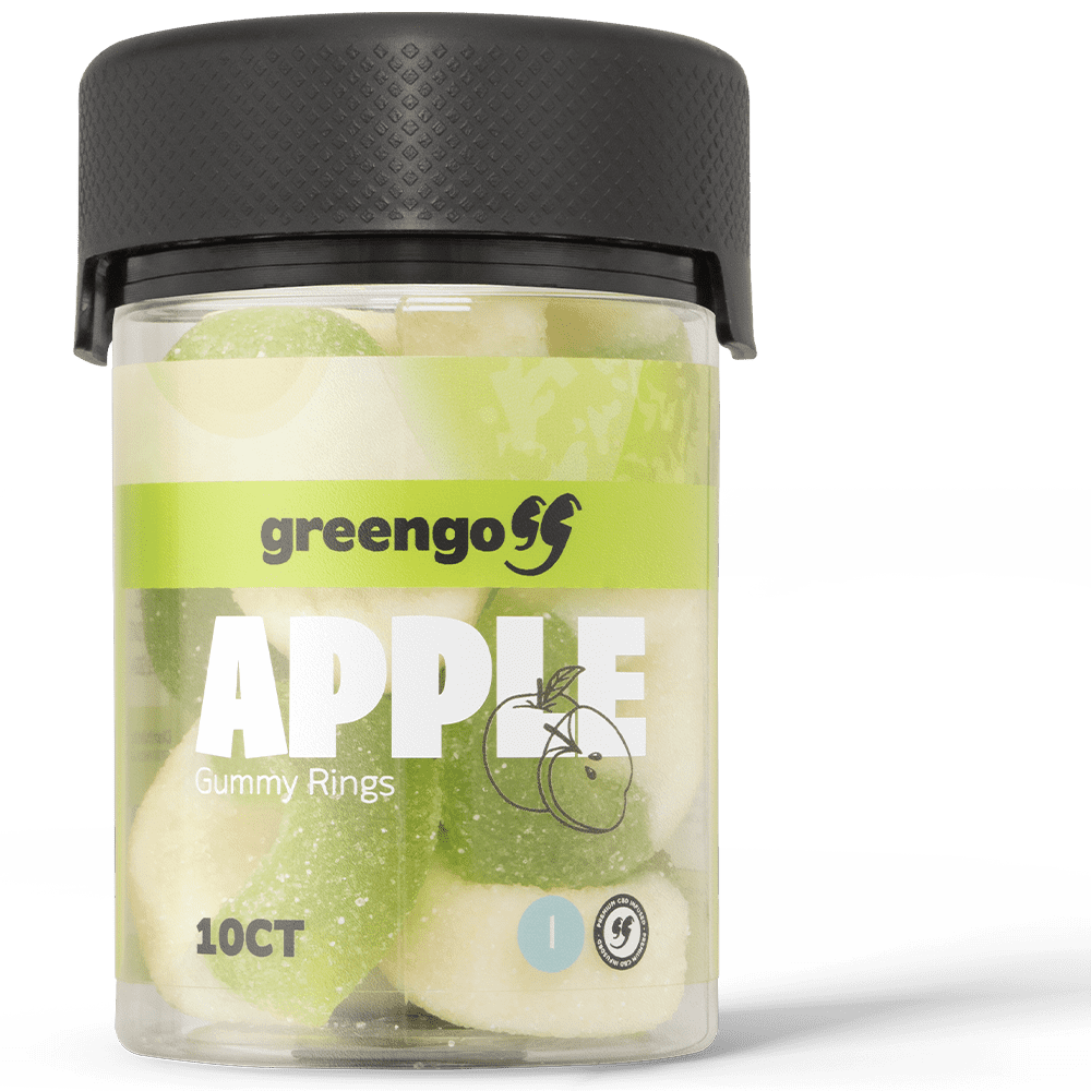 Green Apple Jar Gomitas 10pz CBD Full Spectrum +D8 (Sueño)