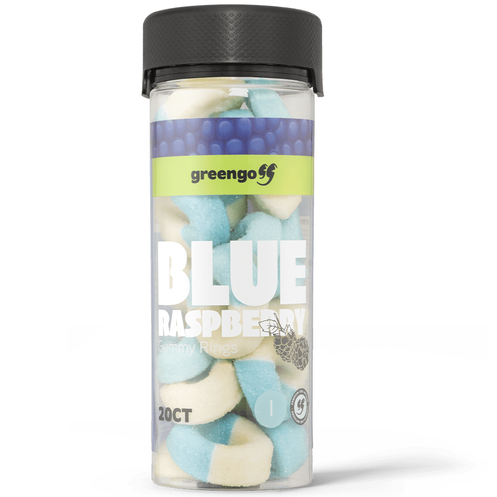 Blue Raspbery Jar Gomitas 20pz CBD Full Spectrum+D8 (Sueño)
