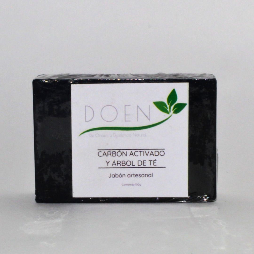 Jabón artesanal de Carbón Activado y Árbol de Té DOEN